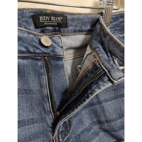 Judy Blue Distressed Jeans Womens 11 30 Skinny Fit Grunge Edgy Capsule - Picture 6 of 12